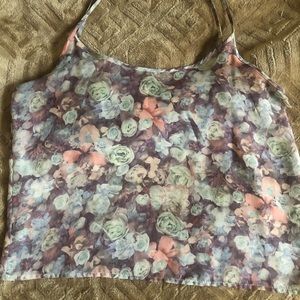 AA Pastel Floral Spaghetti Strap Top